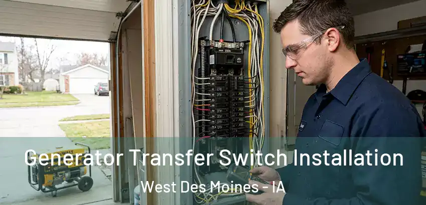 Generator Transfer Switch Installation West Des Moines - IA
