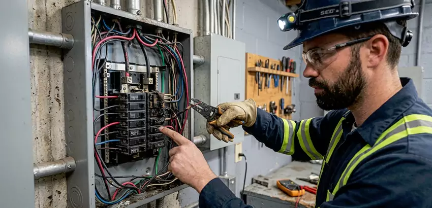 Breaker Box Short Circuit Repair in West Des Moines