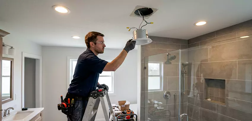 Bathroom and Shower Recessed Lighting Installation in West Des Moines