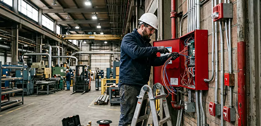 Industrial Fire Alarm Installation in West Des Moines