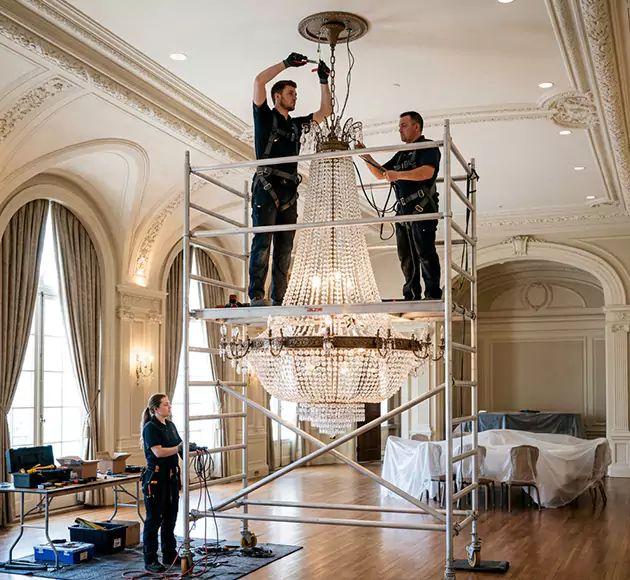 Professional Chandelier Installation: Your Local Fixture Team in West Des Moines, IA