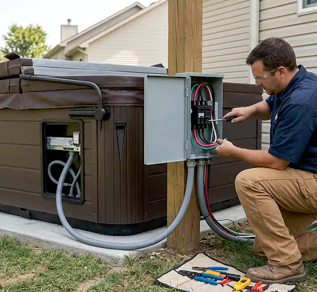 Professional Hot Tub Electrical Installation: Your Local Spa Wiring Team in West Des Moines, IA